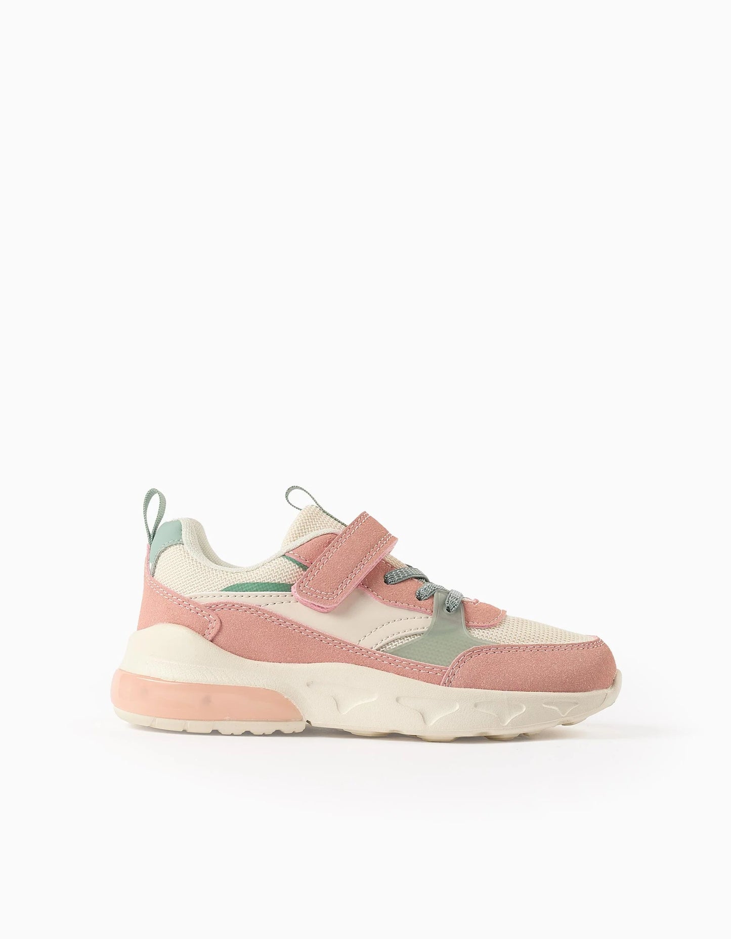Light-up Trainers for Newborn Girls 'Superlight Runner', Pink/Beige
