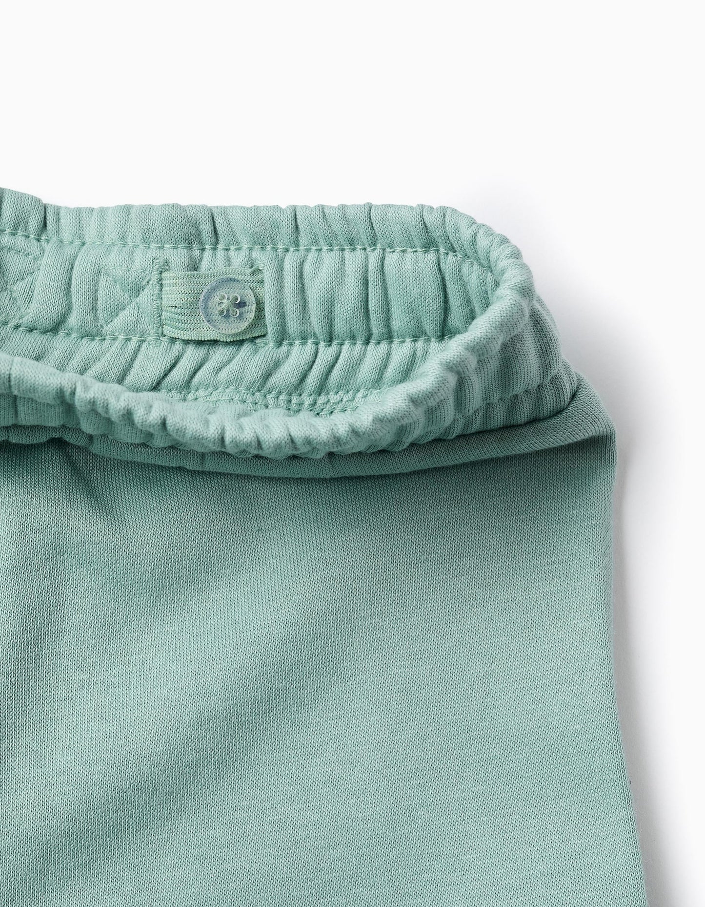 Brushed Joggers with Cargo Pockets for Baby Girls, Green