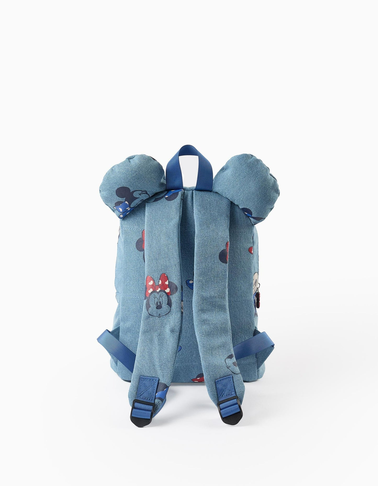 Denim Backpack with Ears for Babies and Girls 'Minnie', Blue