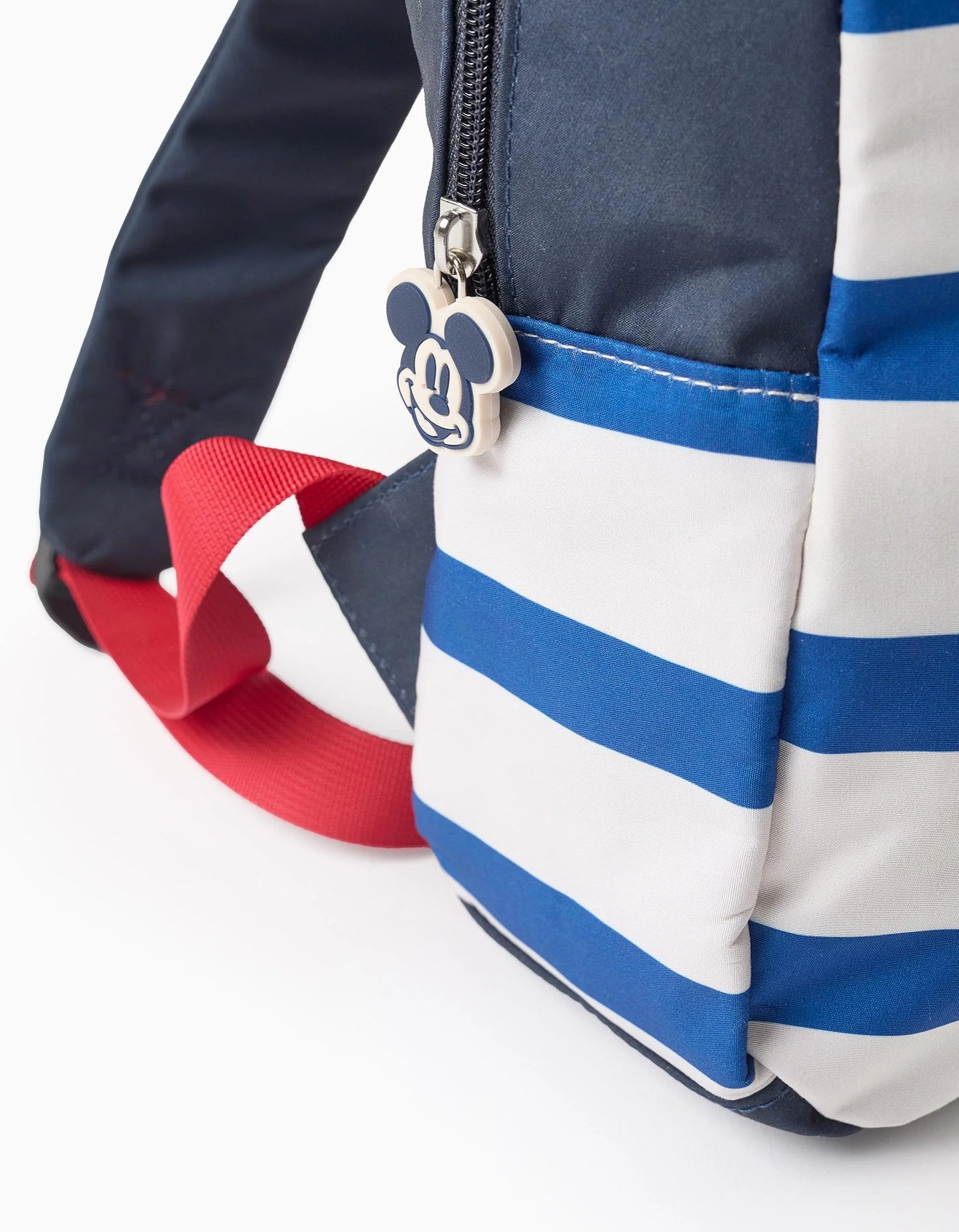 Striped Backpack with Ears for Babies and Boys 'Mickey', Blue/White