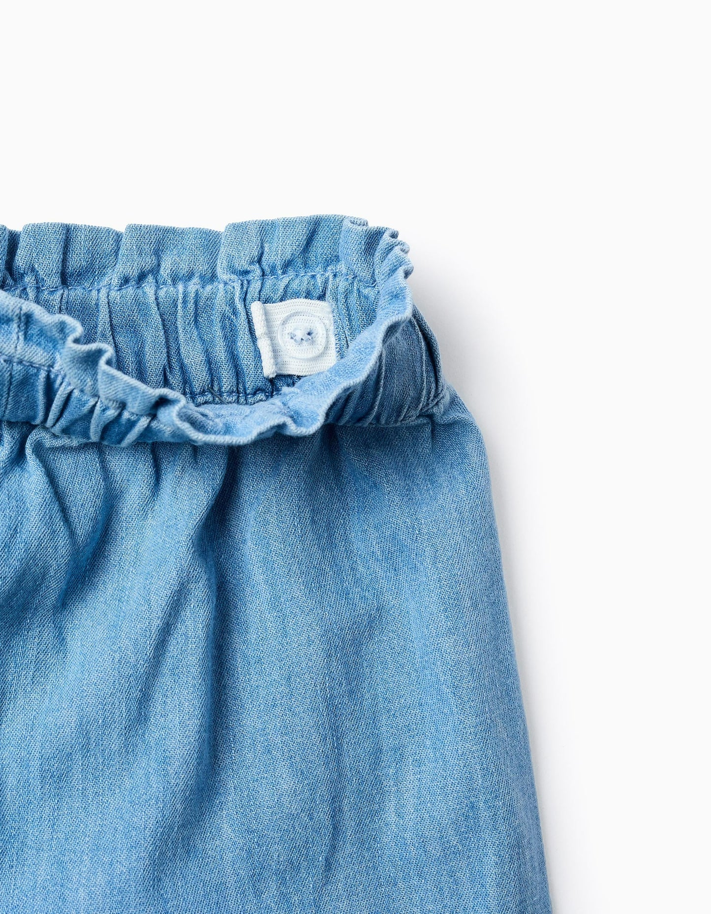 Light Jeans Wide Leg for Girls, Blue
