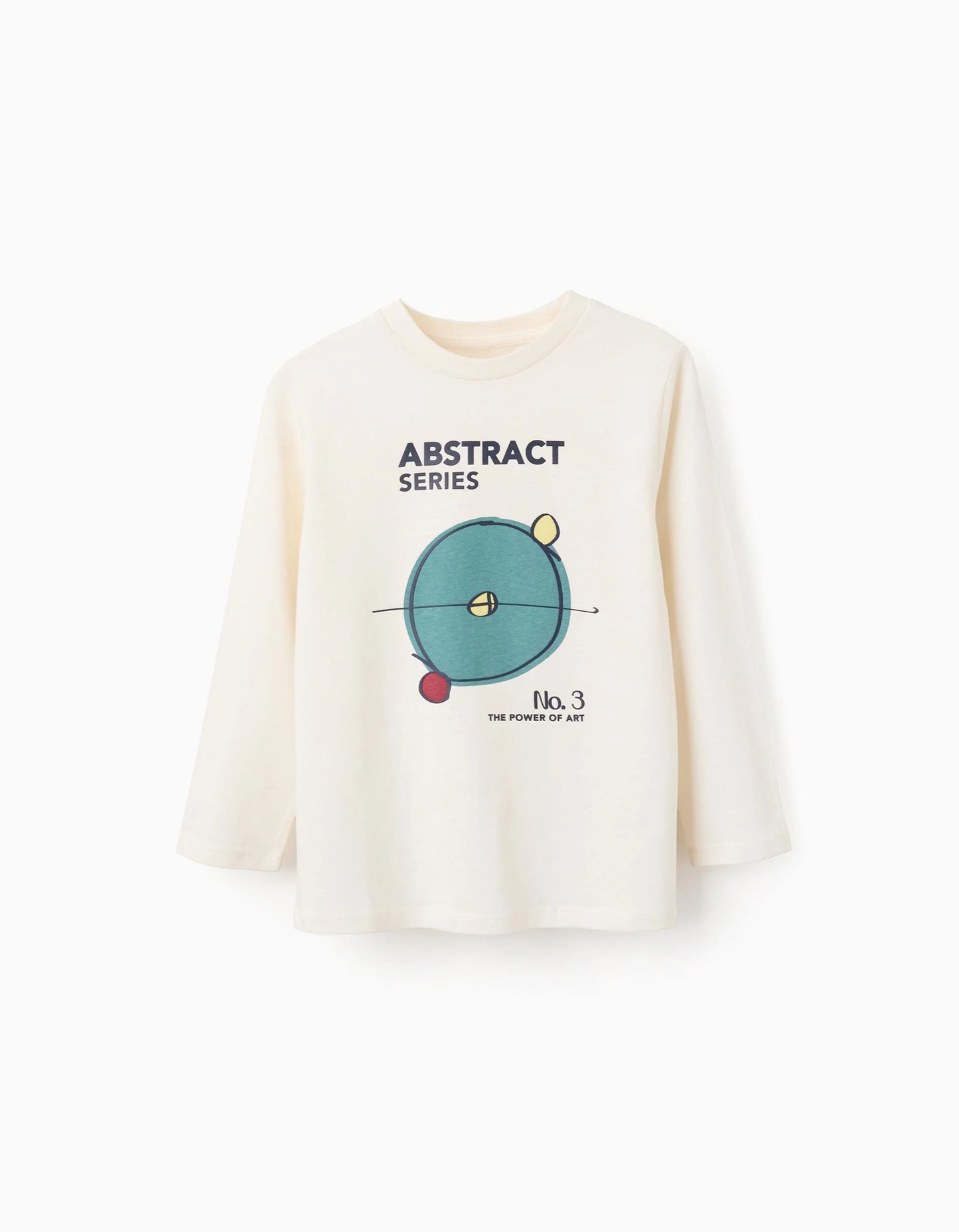 Long Sleeve T-Shirt for Boys 'The Abstract Series', Beige