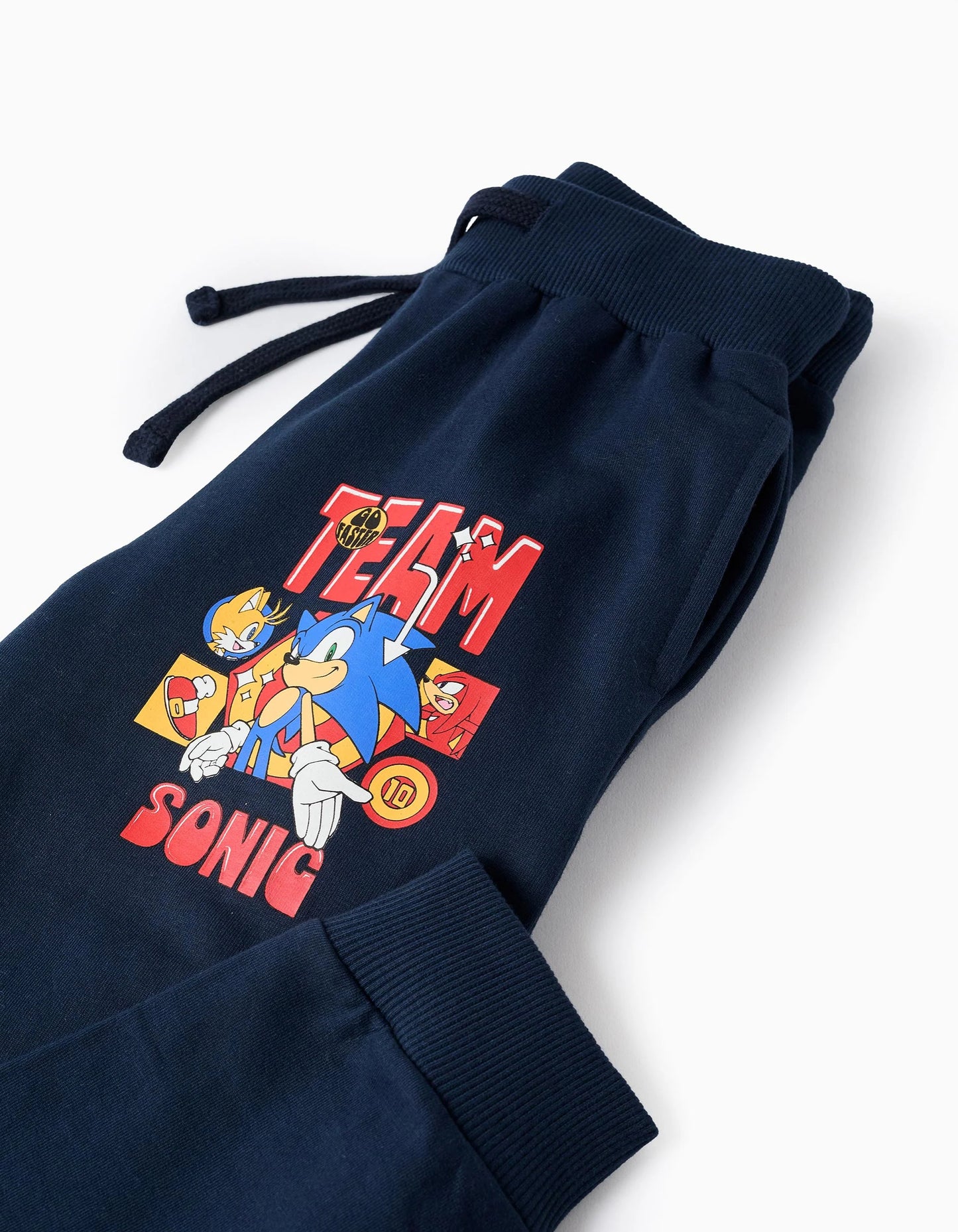 Cotton Joggers for Boys 'Sonic & Friends', Dark Blue
