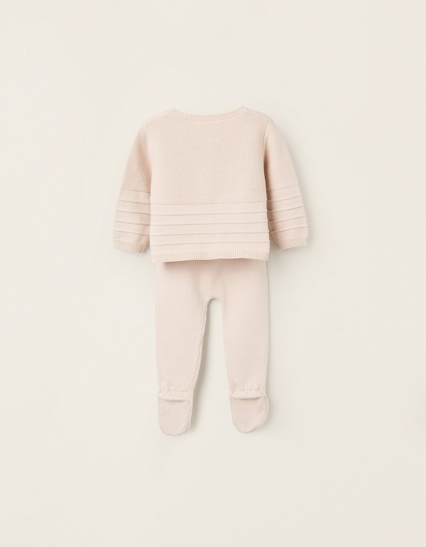 3-Piece Knitted Set for Newborns, Beige