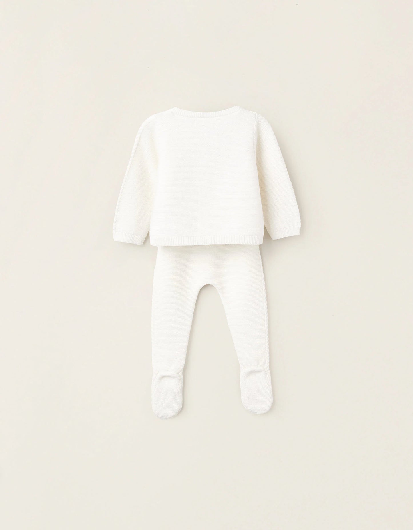 3-Piece Knitted Set for Newborns, White