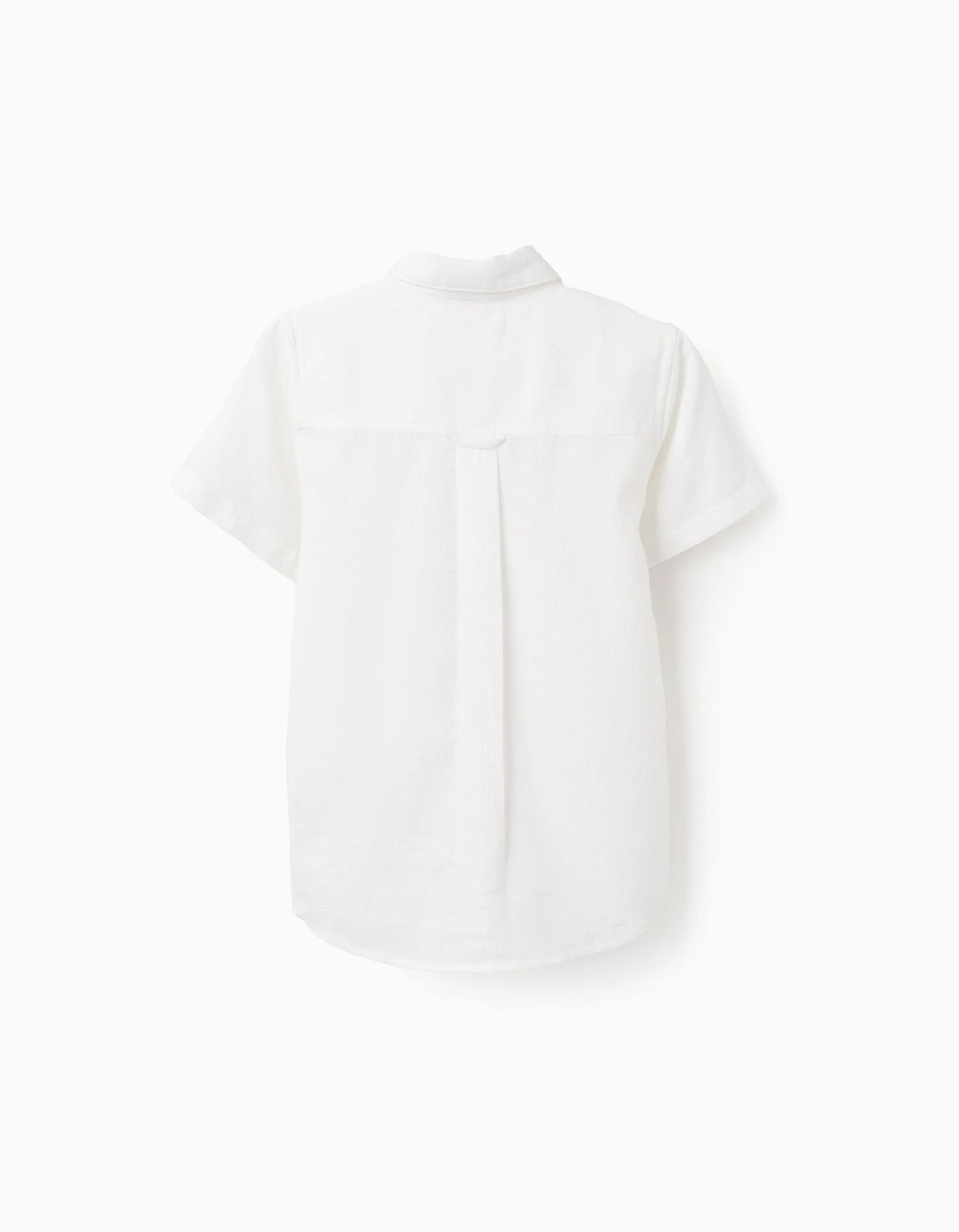 Textured Short Sleeve Shirt for Boys 'B&S', White