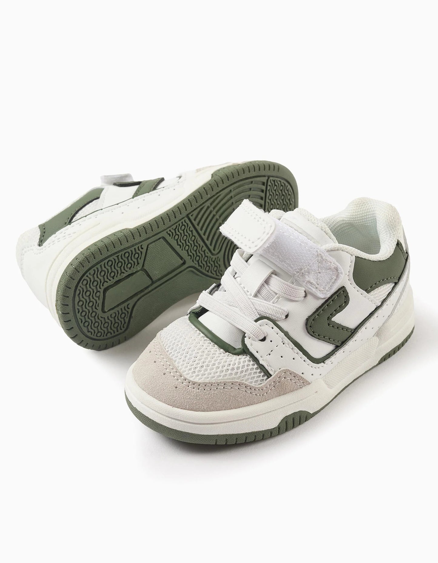 Touch-fastening Trainers for Baby Boys 'ZY Move', White/Green