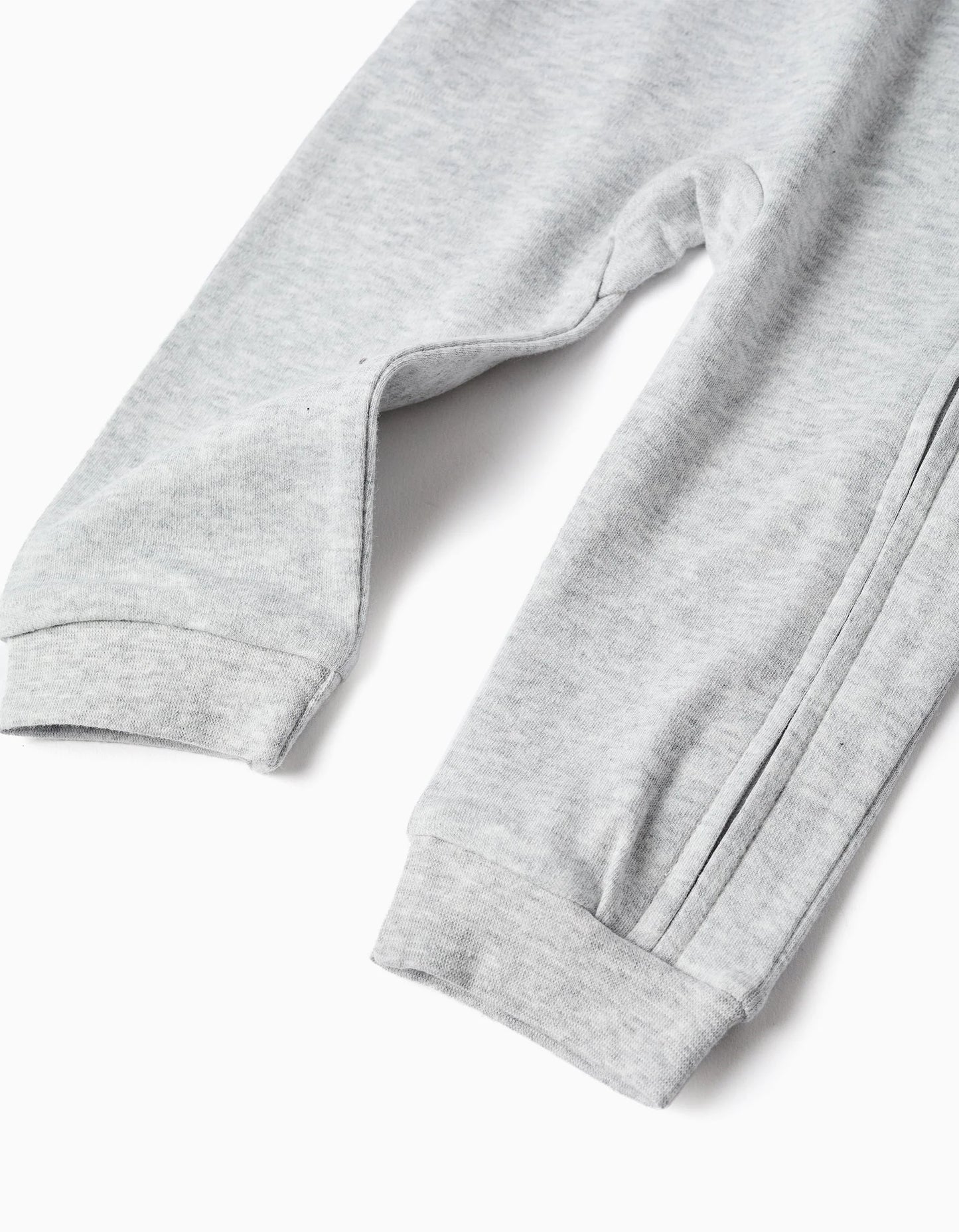 Footless Babygrow with Cars Print for Newborn and Baby Boys, Grey/Red