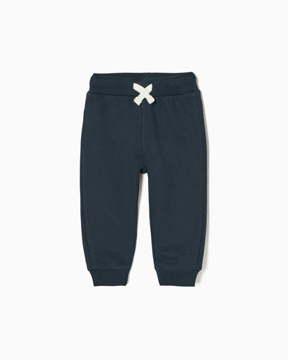 Cotton Joggers for Baby Boys, Dark Blue