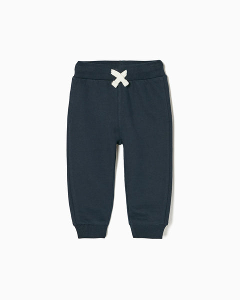 Cotton Joggers for Baby Boys, Dark Blue
