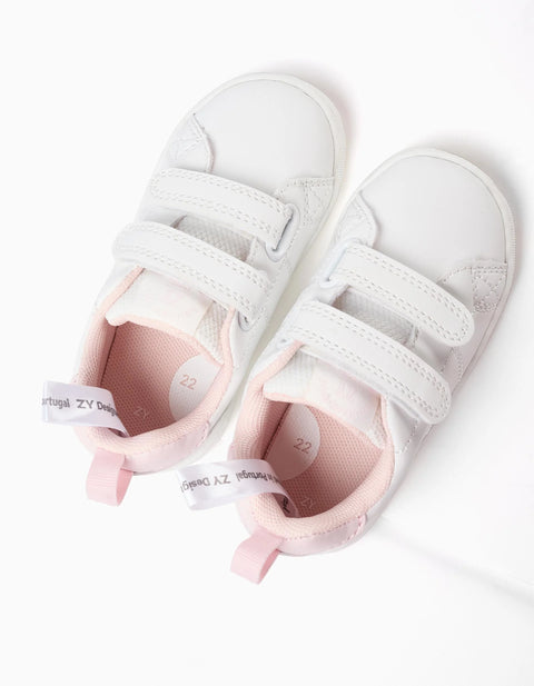 Trainers for Baby Girls 'ZY 1996', White/Pink