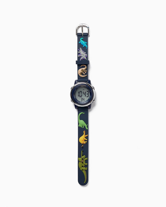 Watch for Boys 'Dinosaurs', Dark Blue