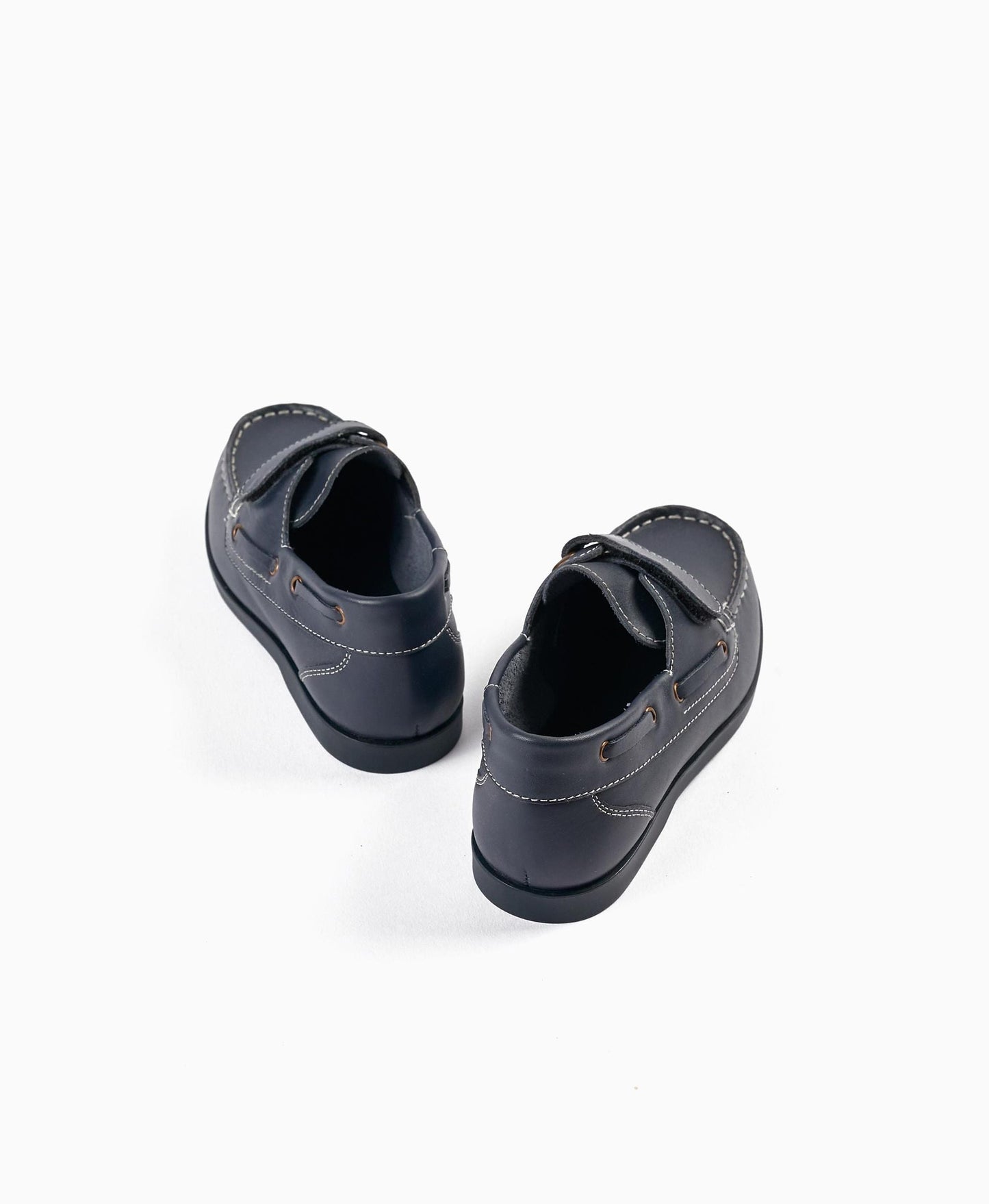 Leather Moccasins for Boys, Dark Blue