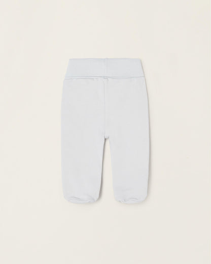 Pack of 4 Trousers with Folds for Newborns and Babies, White/Mint
