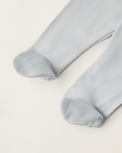 Pack of 4 Trousers with Folds for Newborns and Babies, White/Mint
