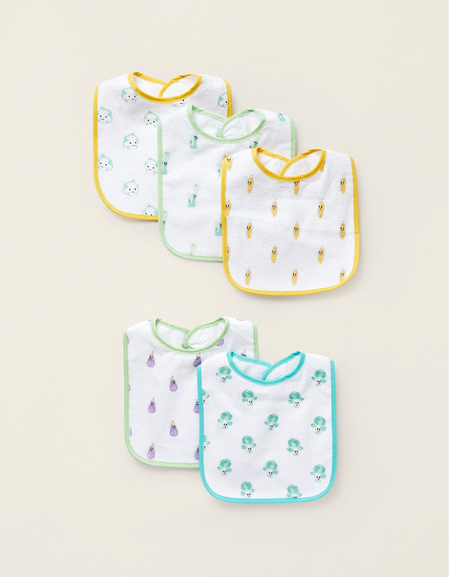 5 Colorful Bibs ZY Baby