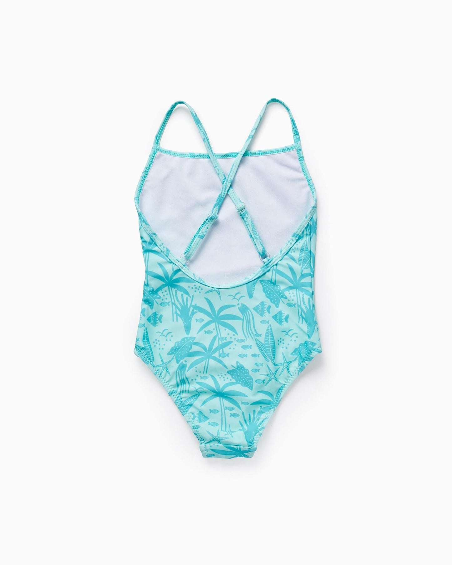 2 Swimsuits for Baby Girls 'Seashells', Aqua Green