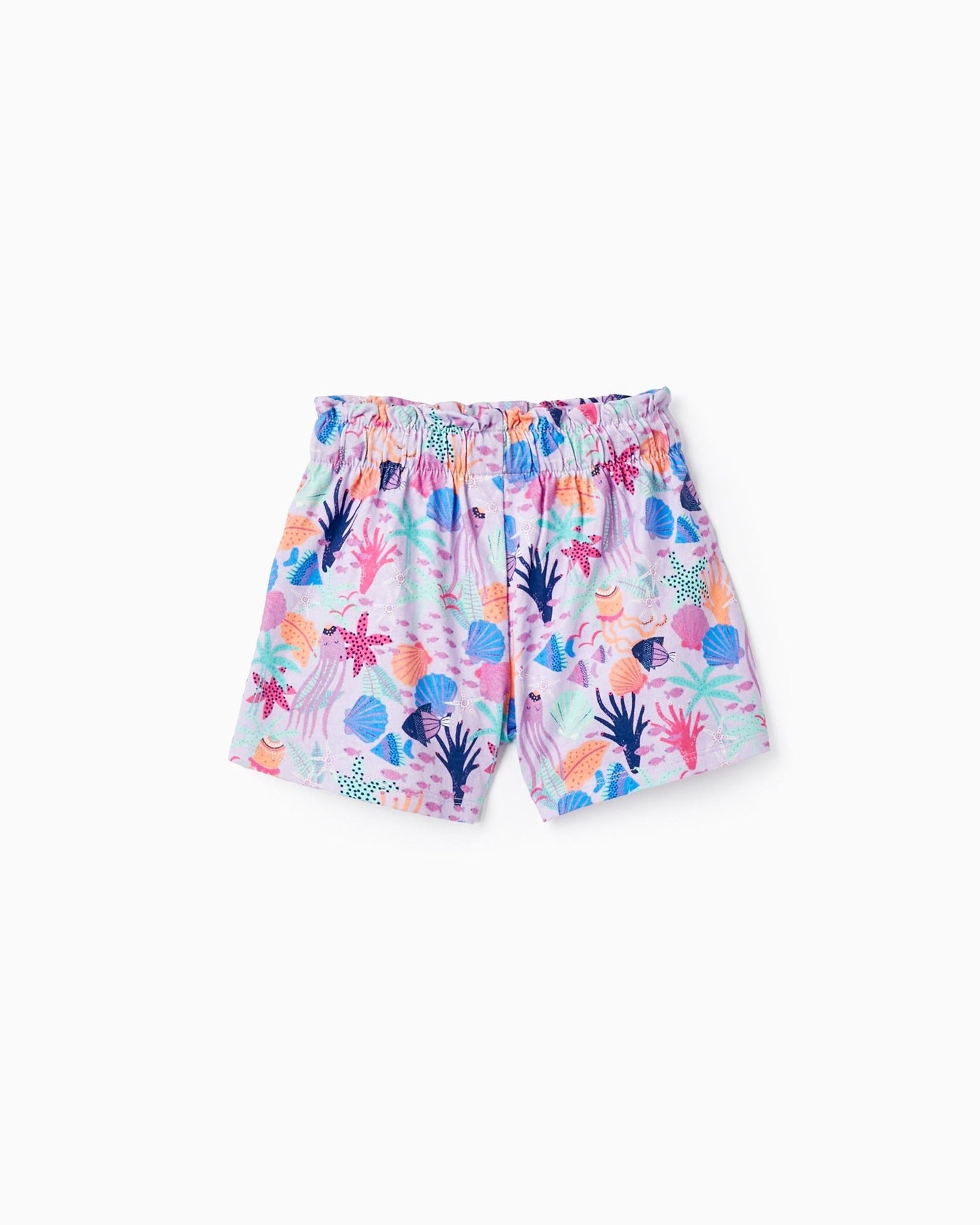 Cotton Shorts for Baby Girls 'Navy', Lilac