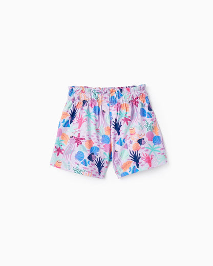 Cotton Shorts for Baby Girls 'Navy', Lilac
