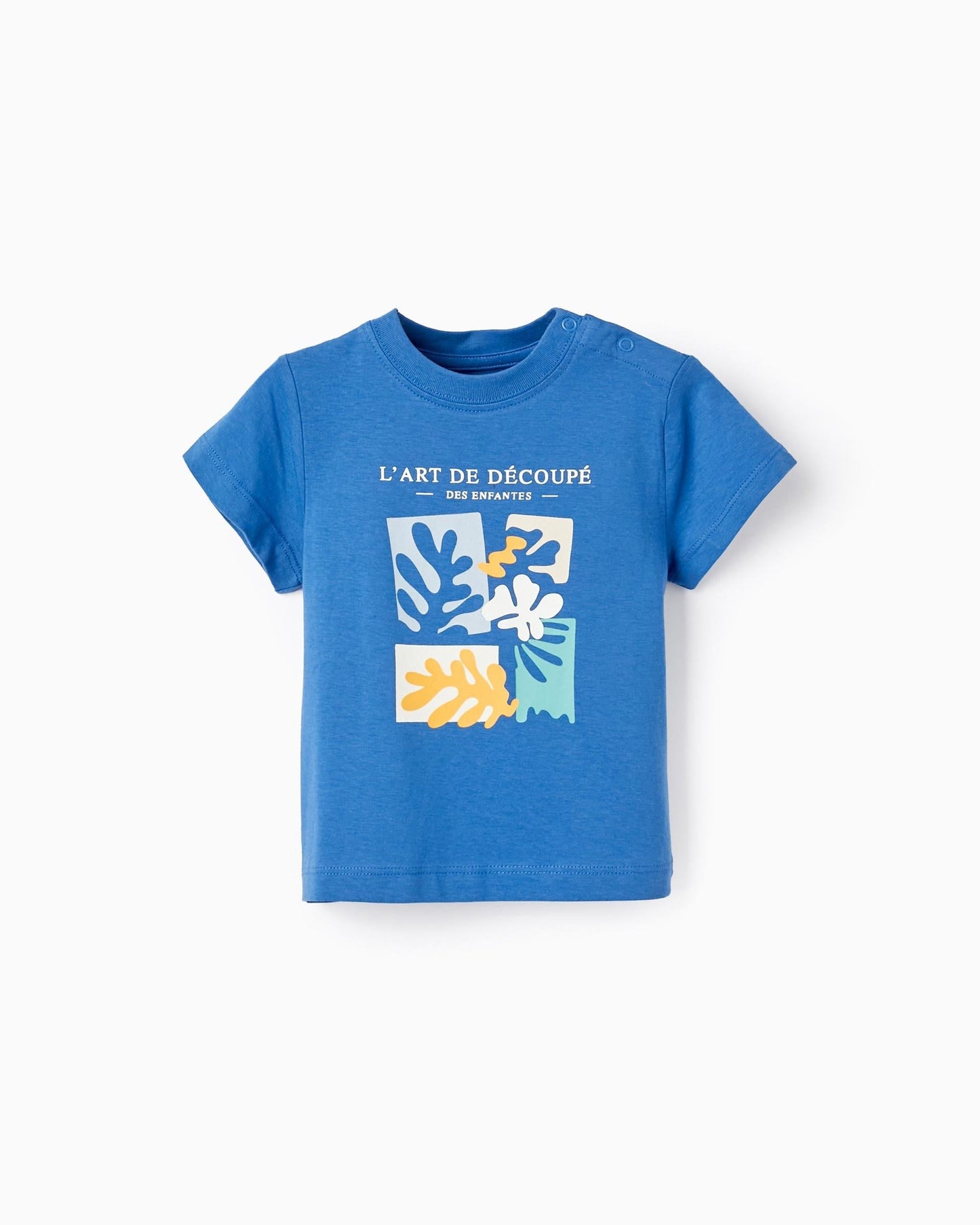 Short Sleeve T-Shirt for Baby Boys 'L'Art de Décopé', Blue