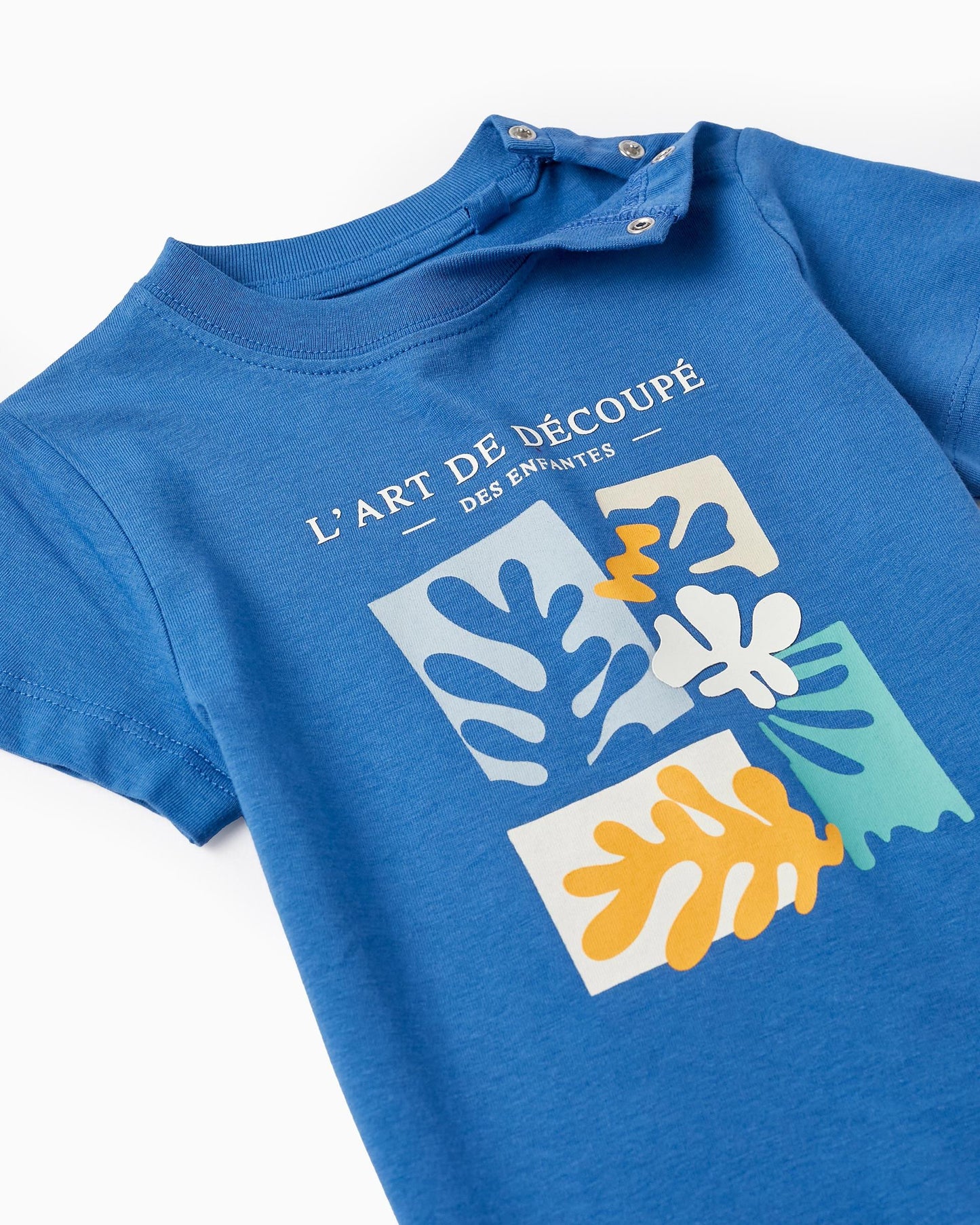 Short Sleeve T-Shirt for Baby Boys 'L'Art de Décopé', Blue