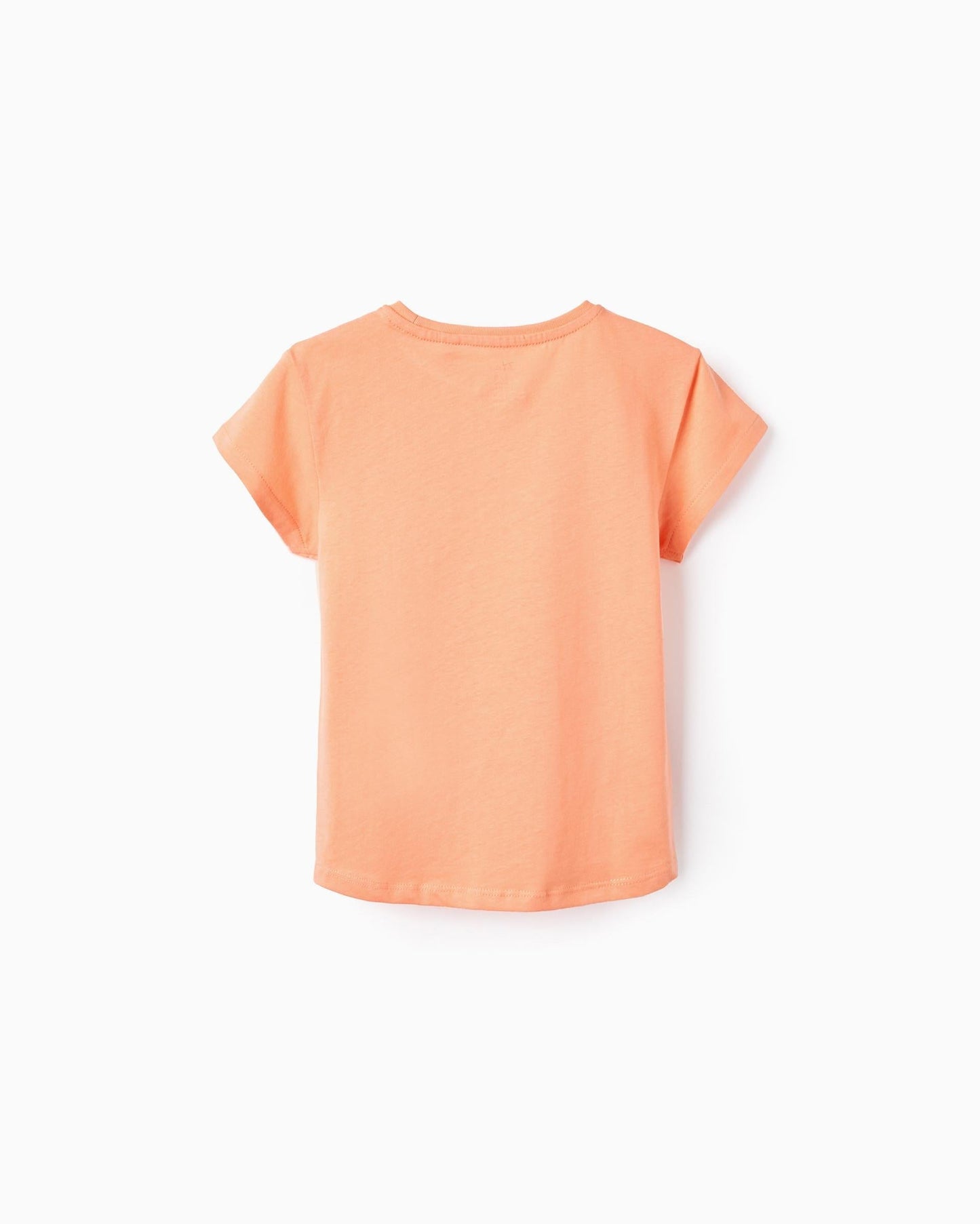 2 Cotton T-shirts for Girls 'Dreaming', White/Coral