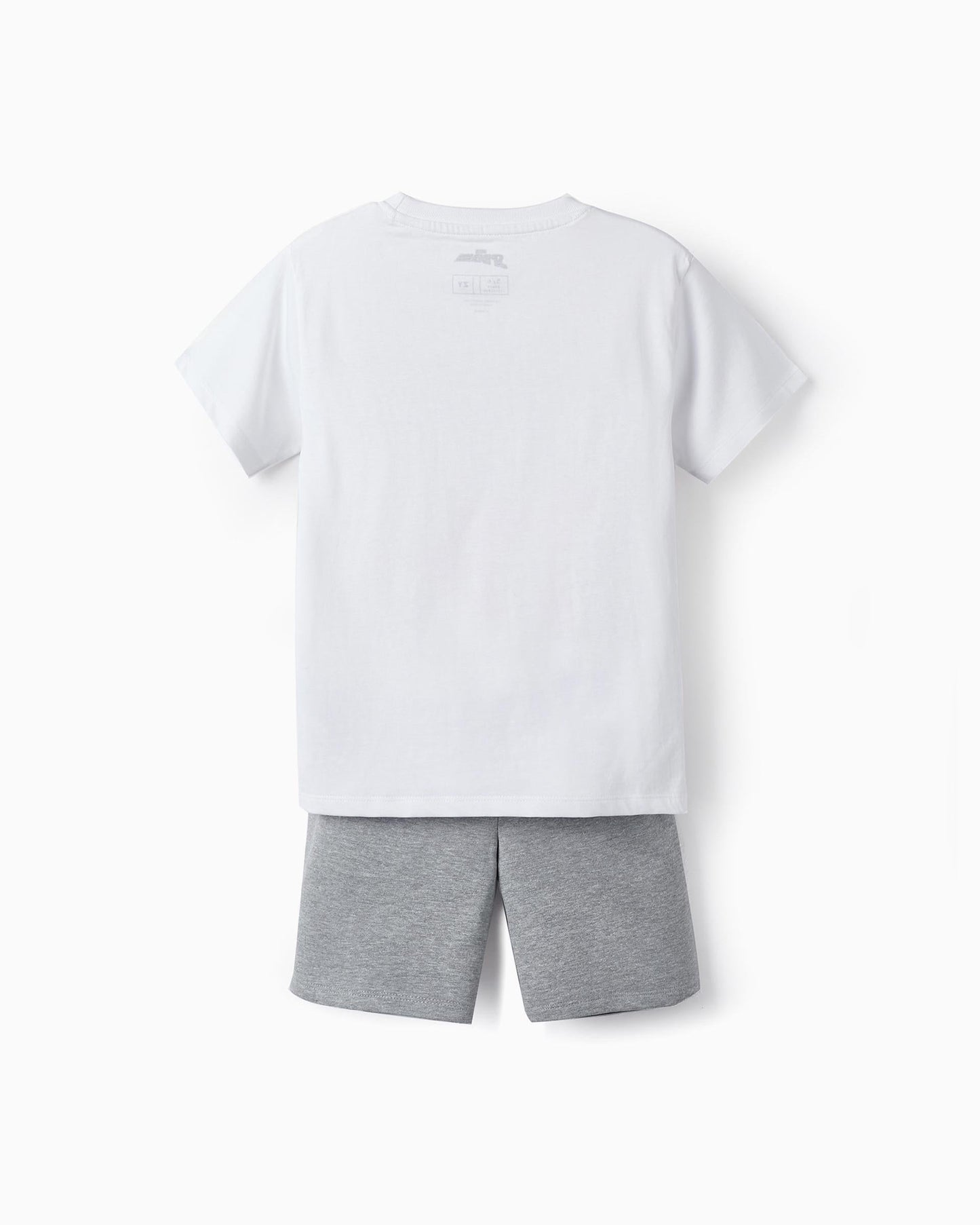 T-Shirt + Sports Shorts for Boys 'Spider-Man', White/Grey