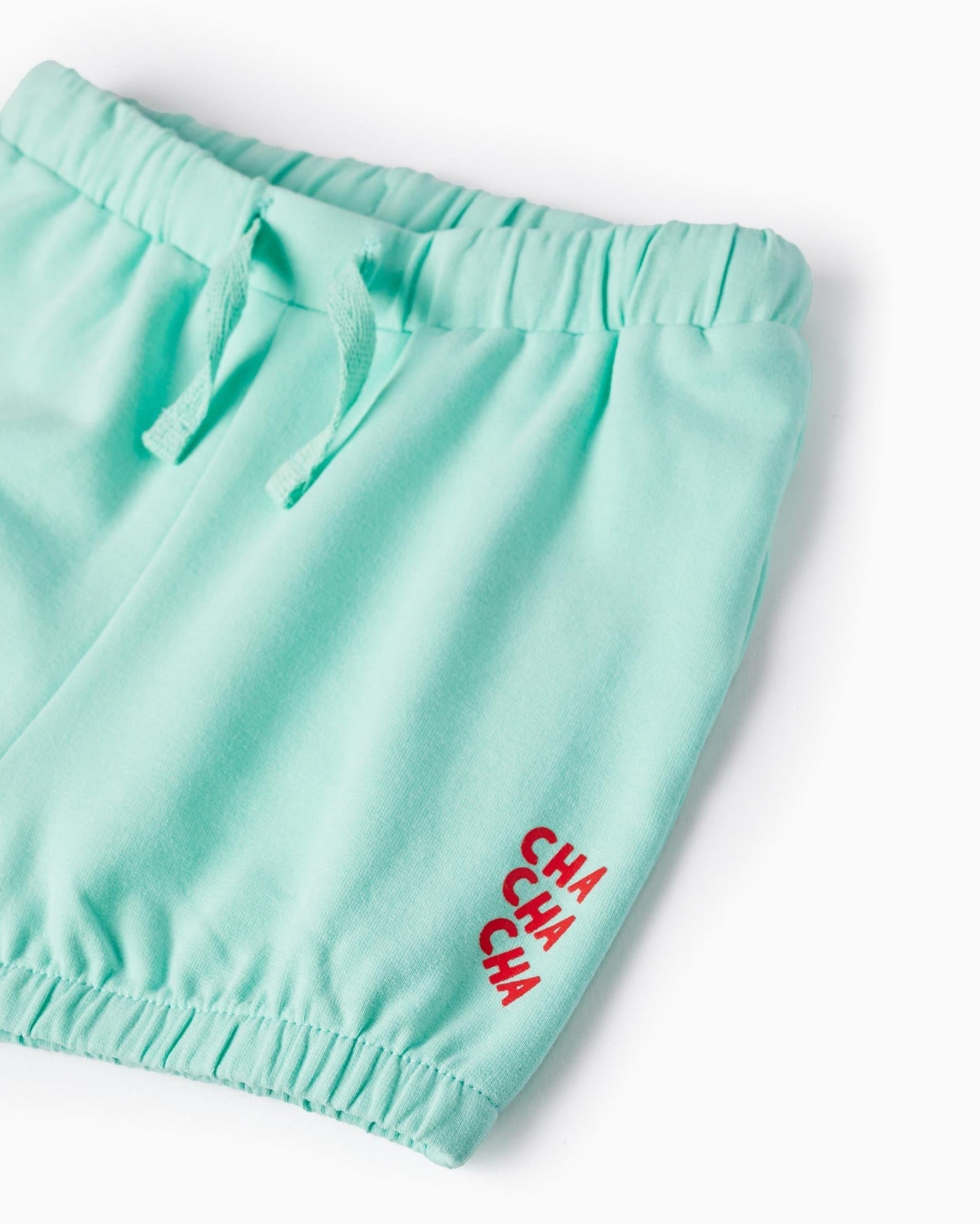 Cotton Shorts for Baby Girls 'Cha Cha Cha', Mint