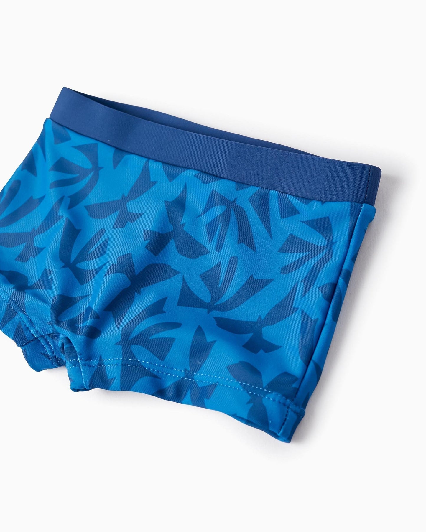 UPF60 Swim Shorts for Baby Boys 'Tropical', Aqua Green