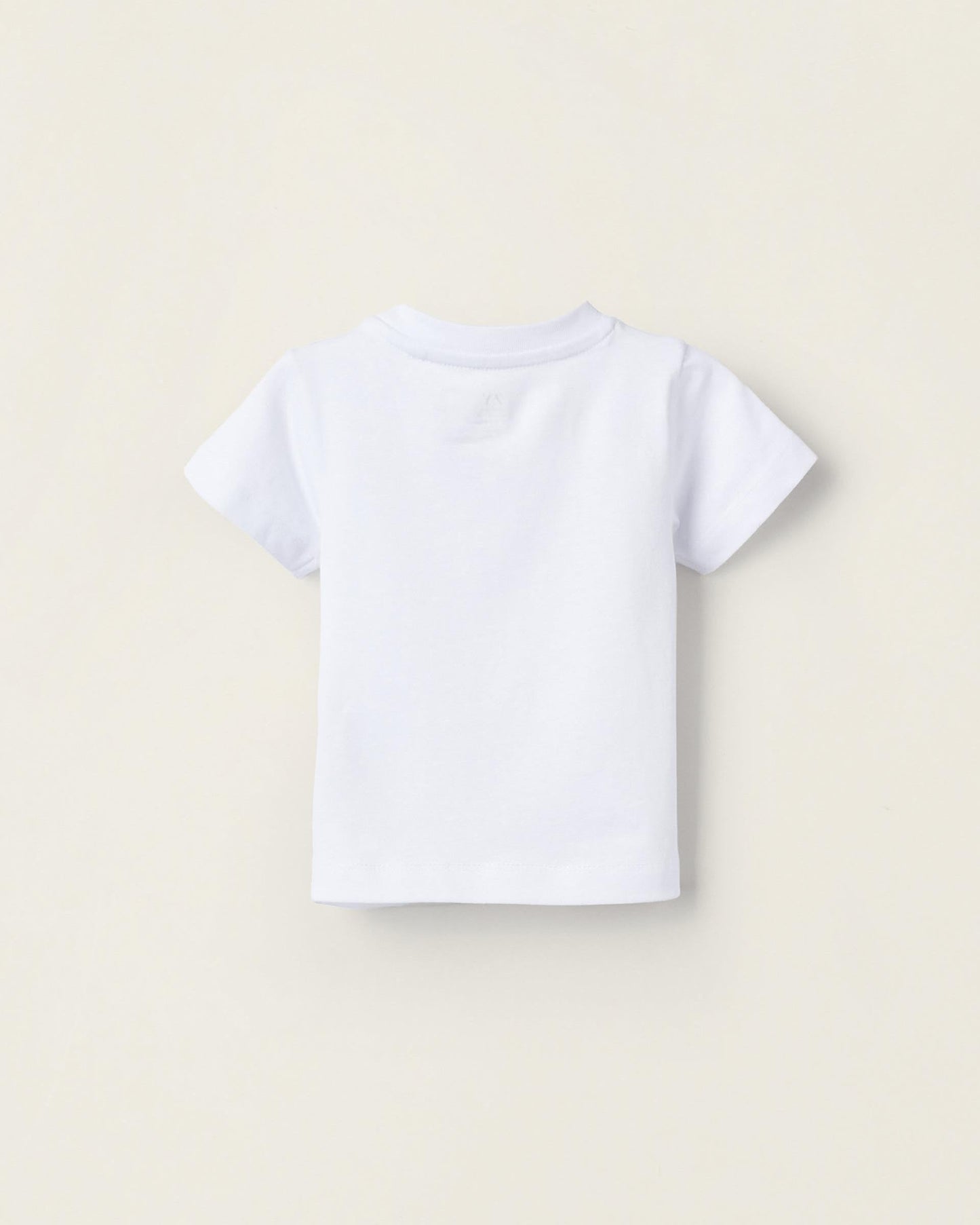 Cotton T-shirt for Newborn Babies 'Little Bird', White