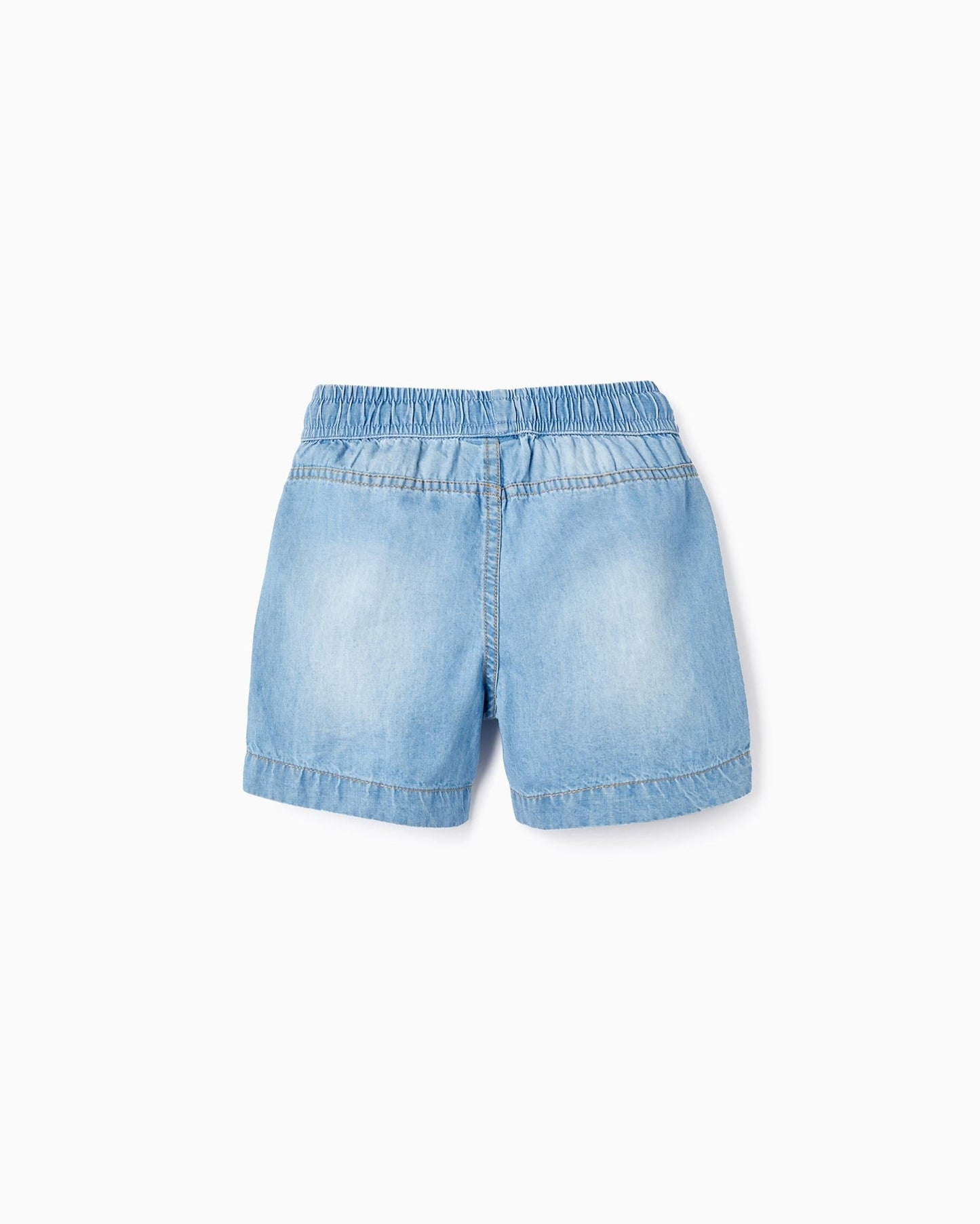 Shorts in Cotton Denim for Baby Boys, Blue