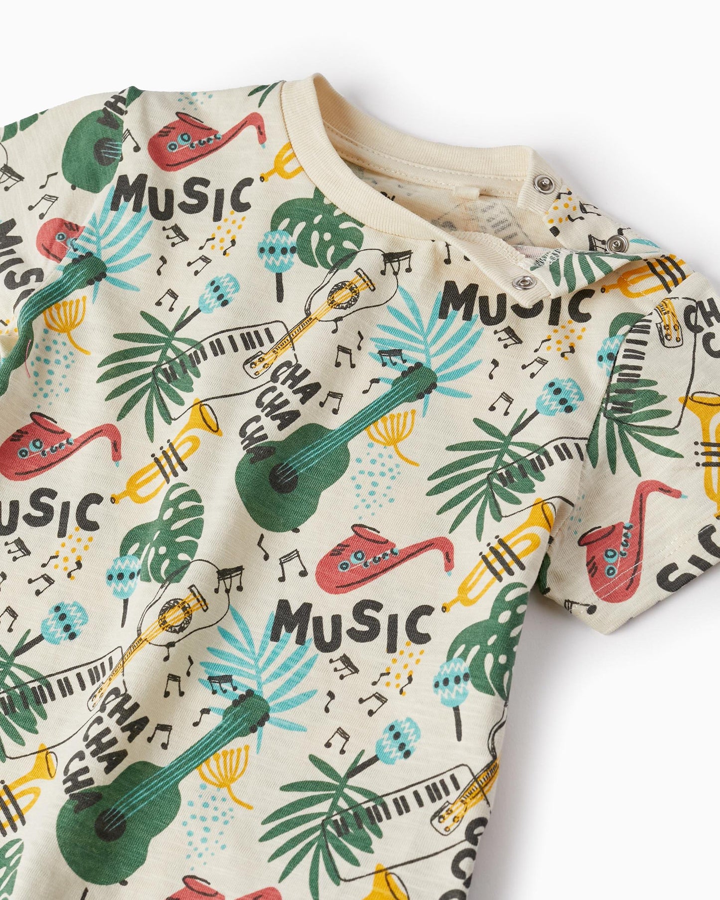 Cotton T-shirt for Baby Boys 'Cuba Music', Multicolour