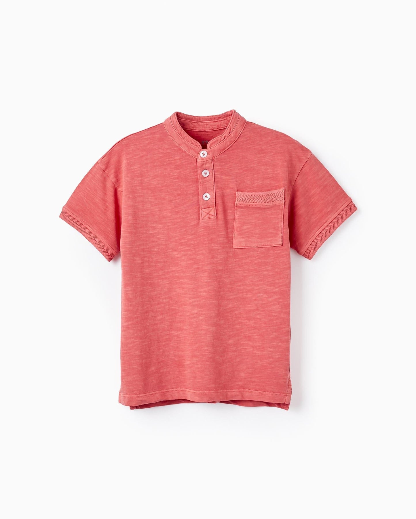 Cotton Polo T-shirt for Boys, Red