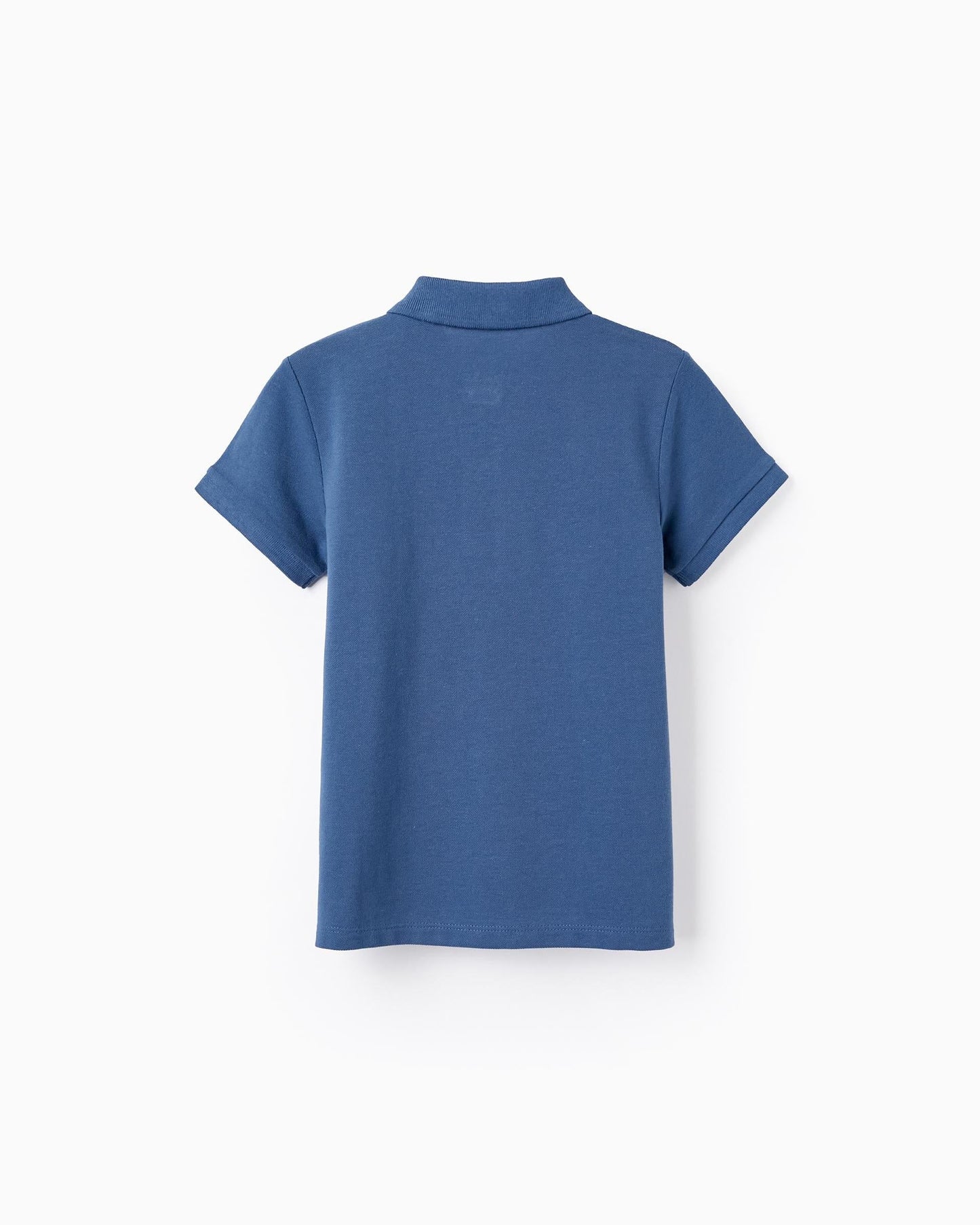 Polo in Cotton Piqué for Boys, Dark Blue