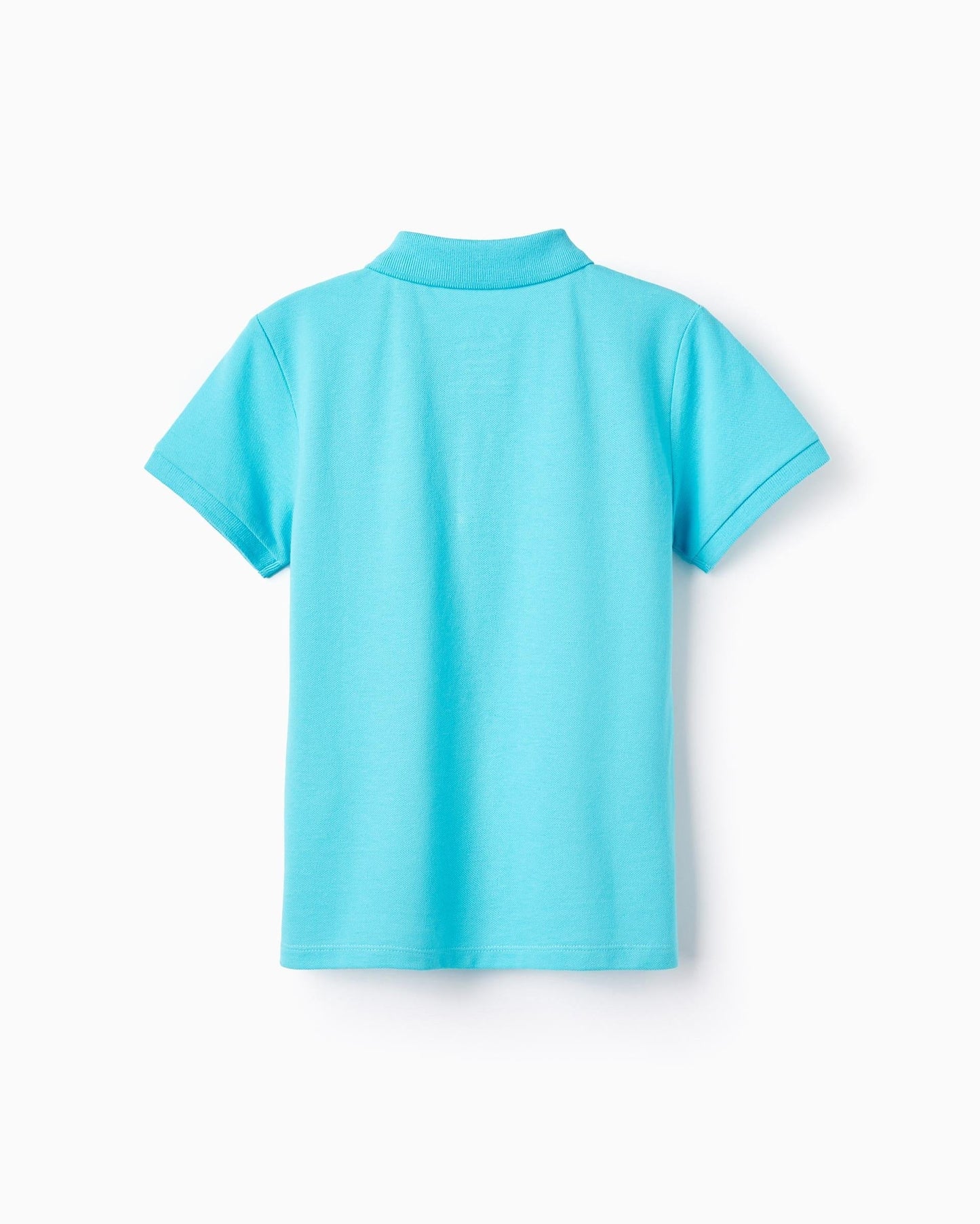 Cotton Polo for Boys, Turquoise