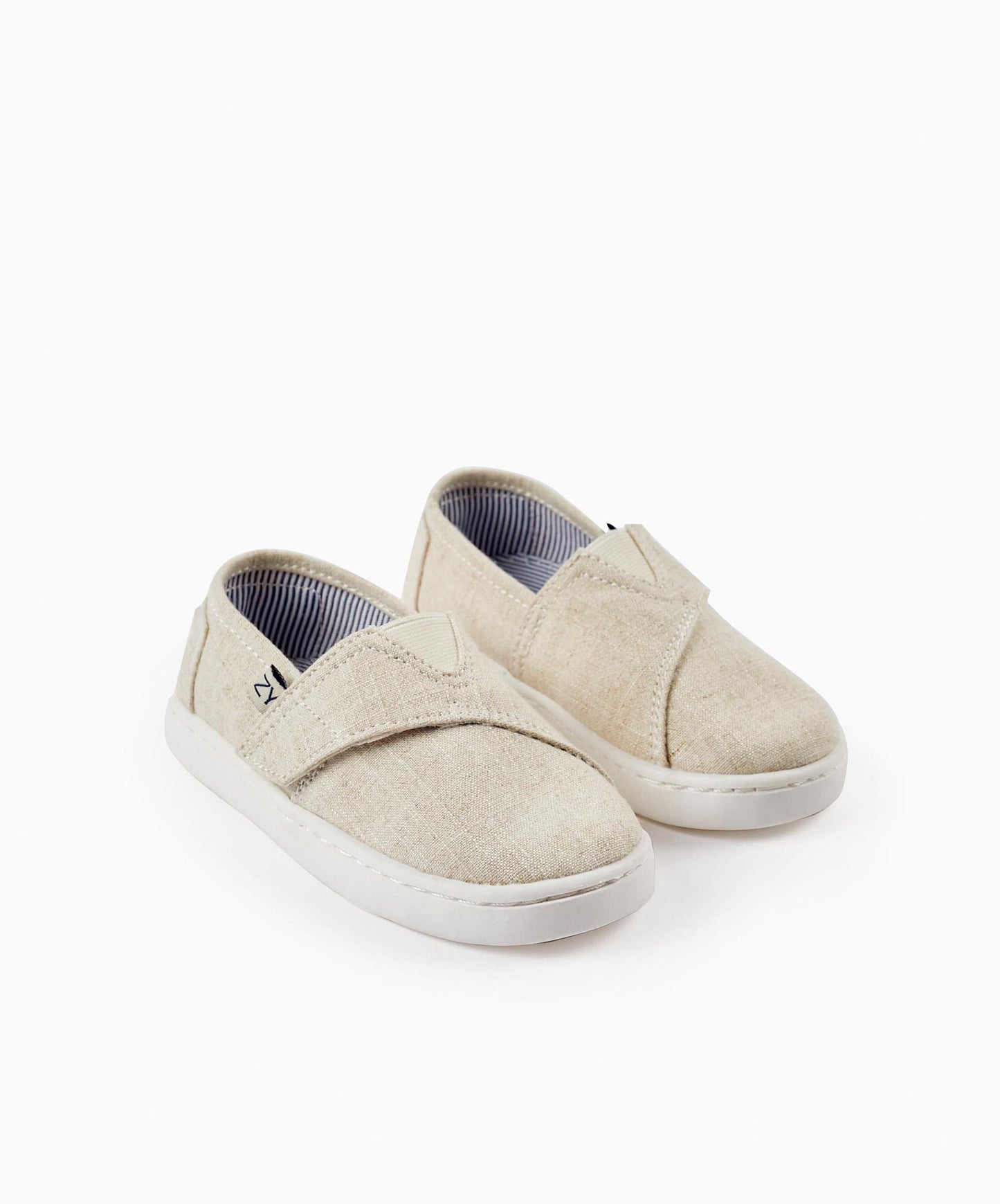 Fabric Espadrilles for Baby Boys, Beige