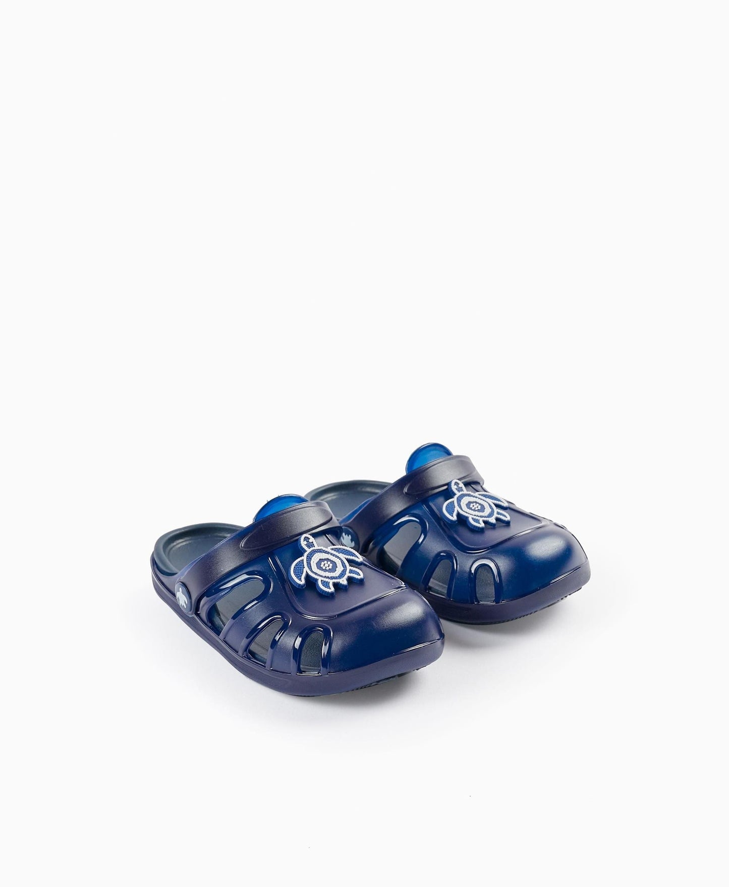 Clogs Sandals for Boys 'Turtle- Delicious', Dark Blue