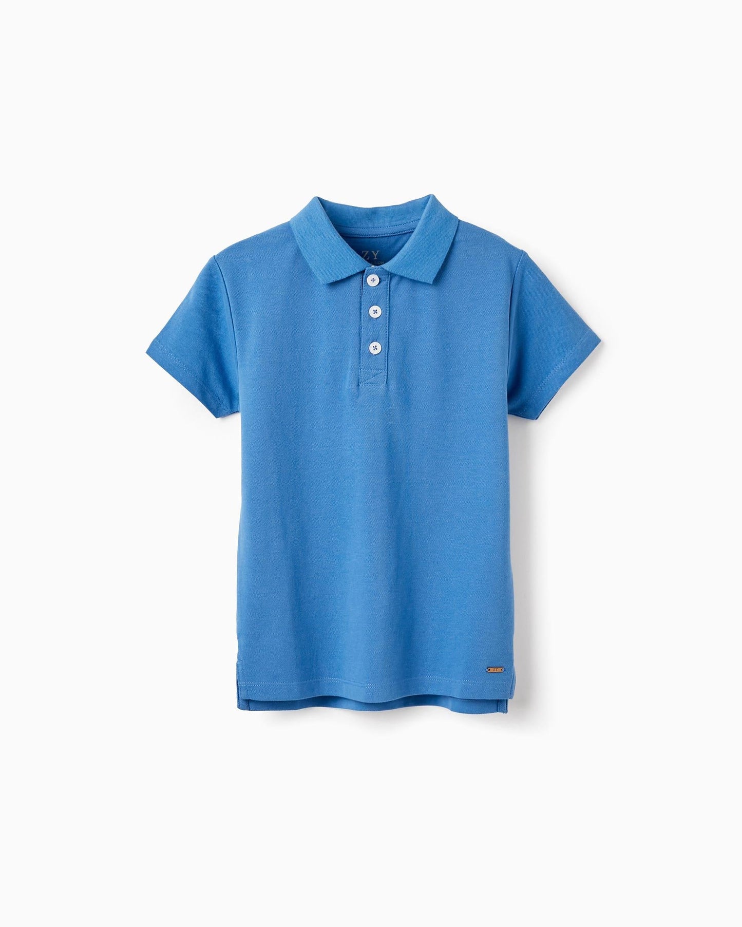 Cotton Piqué Polo for Boys, Blue