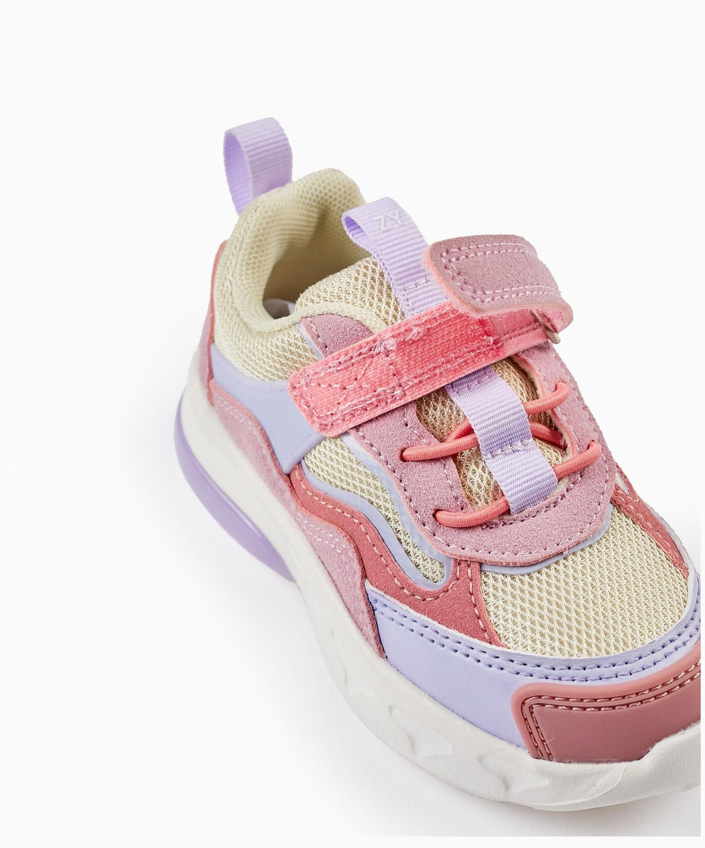 Trainers with Lights for Baby Girls 'ZY Superlight', Pink/Purple/Beige