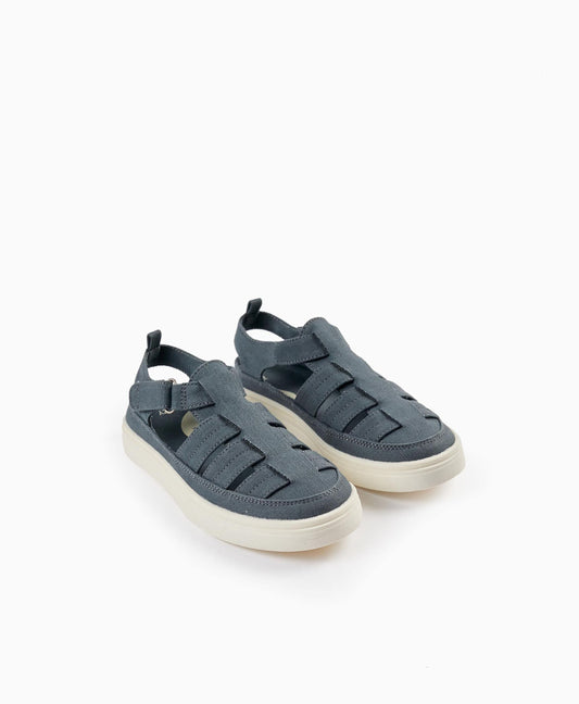 Closed Strap Sandals for Boys, Grey