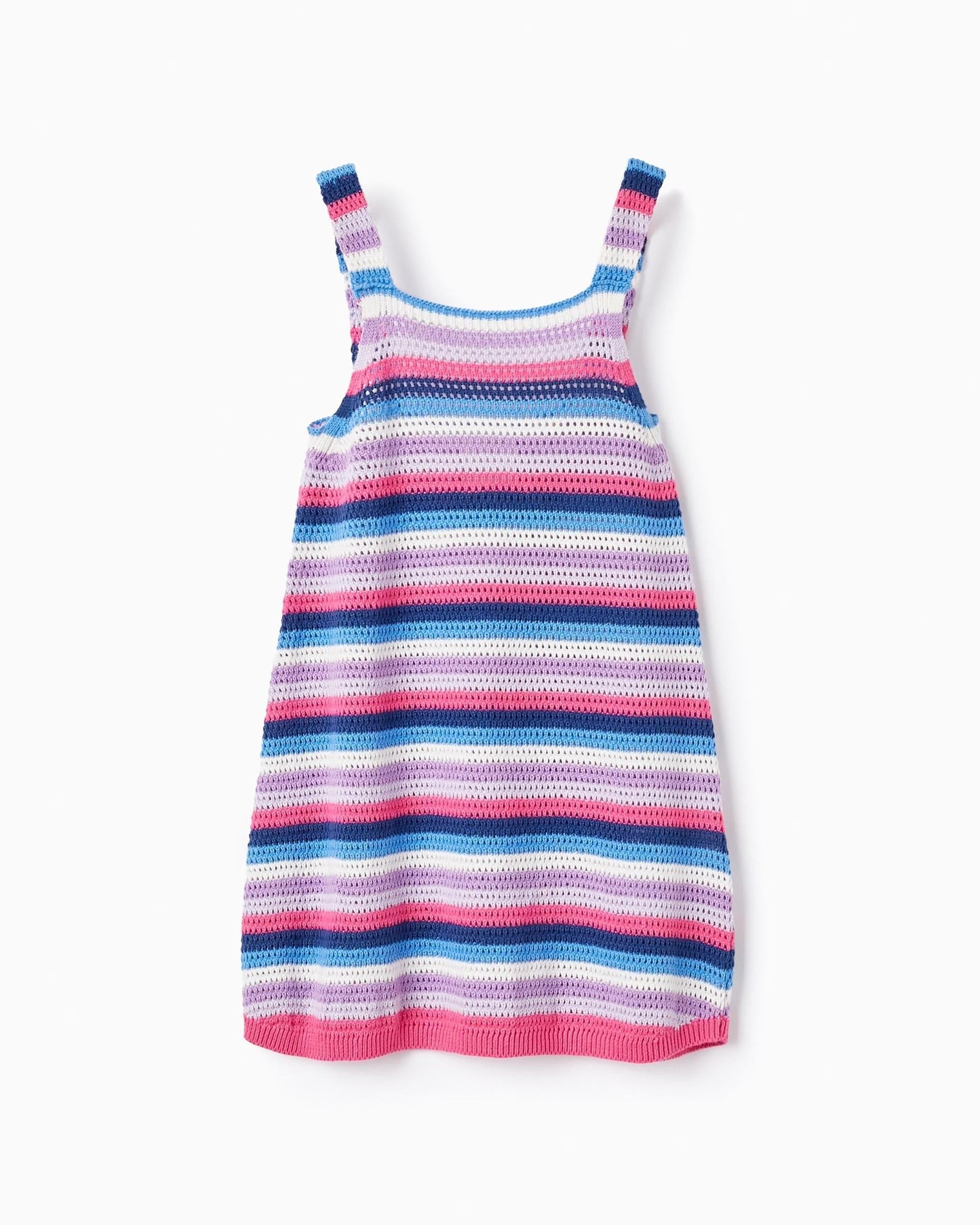 Striped Knit Dress for Girls, Multicolour