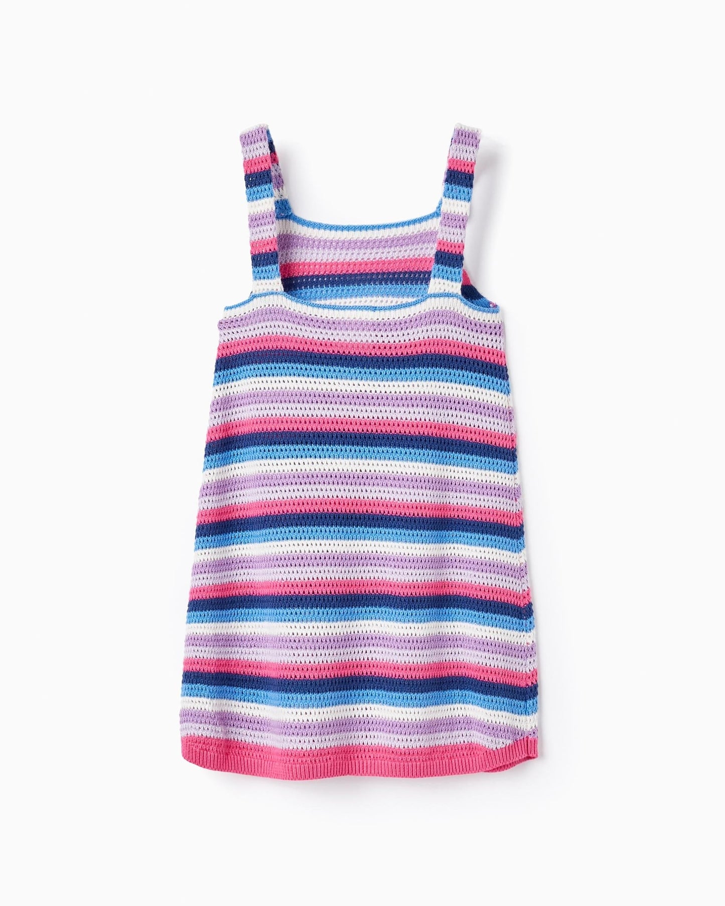 Striped Knit Dress for Girls, Multicolour