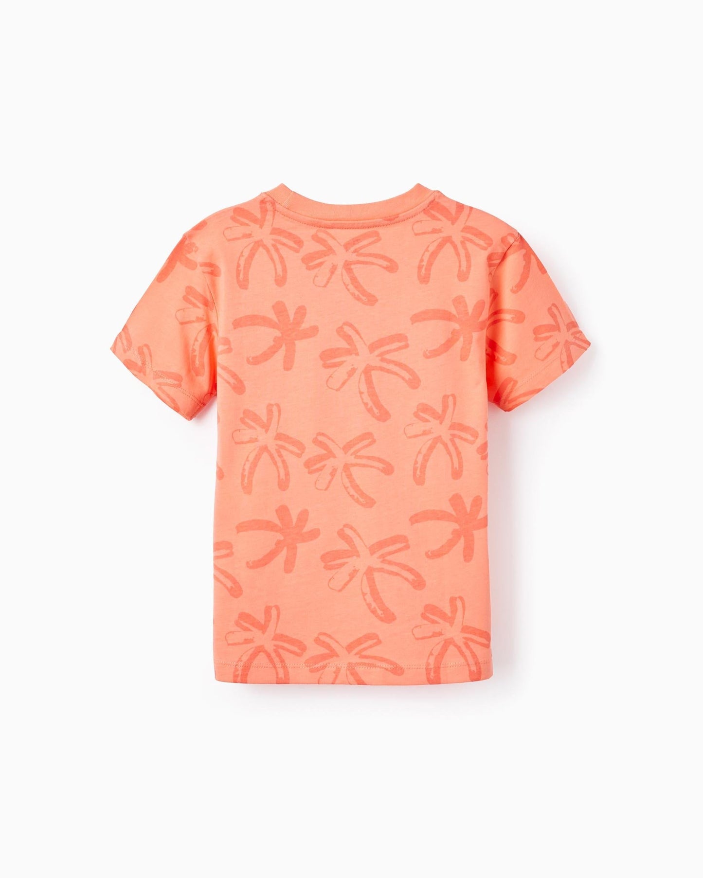 2 Cotton T-shirts for Boys 'Sunset', White/Coral