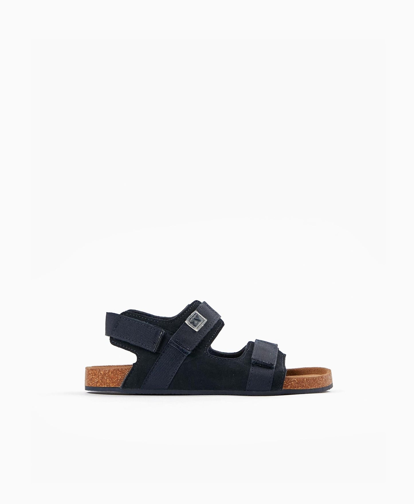 Leather Sandals for Boys, Dark Blue