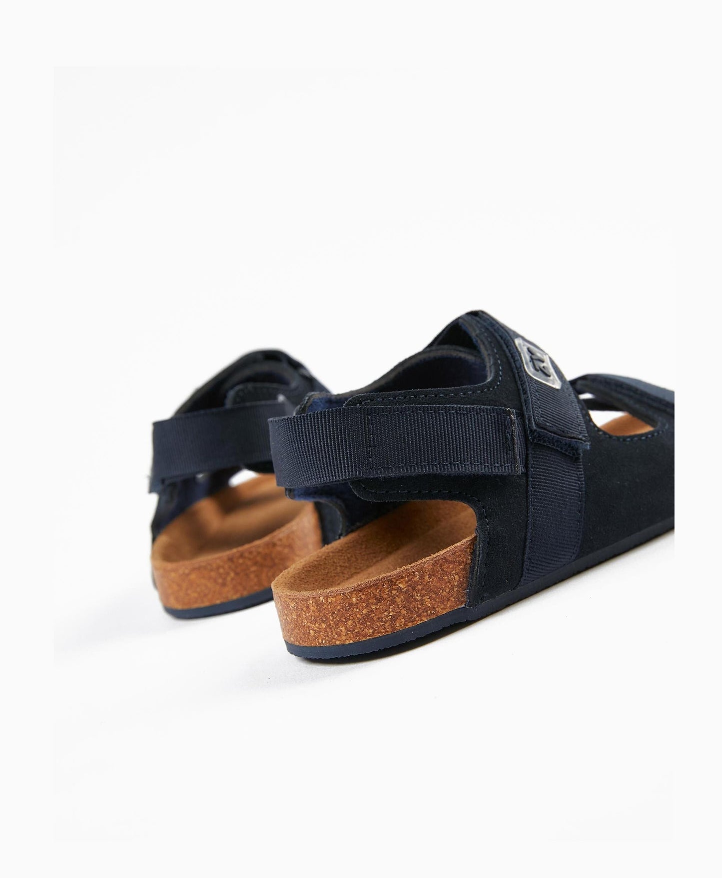 Leather Sandals for Boys, Dark Blue