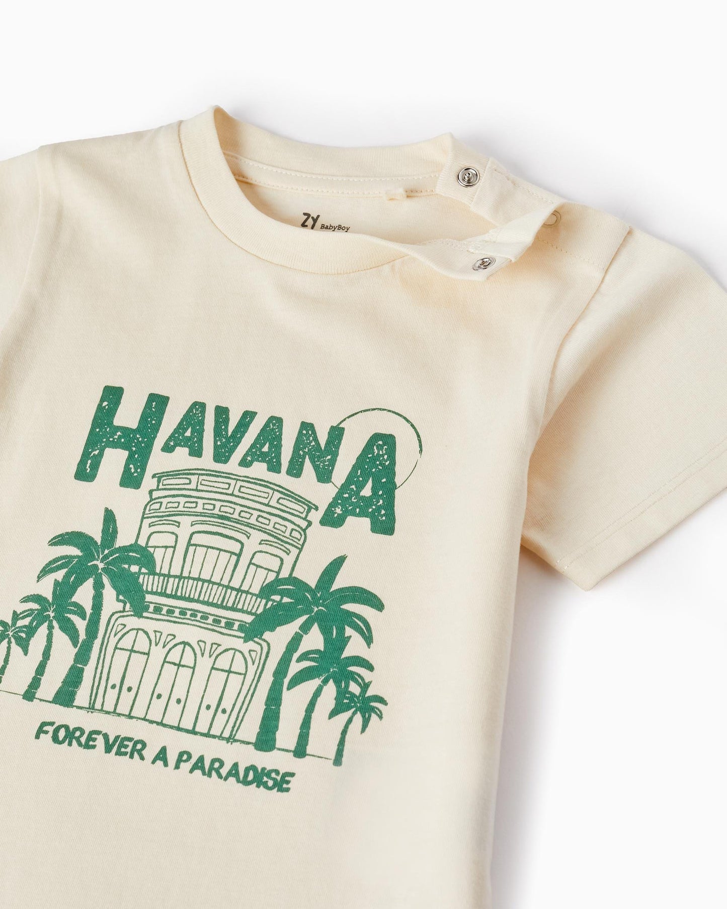 Cotton T-shirt for Baby Boys 'Havana', Beige