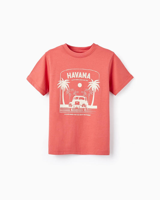 Cotton T-shirt for Boys 'Havana', Red