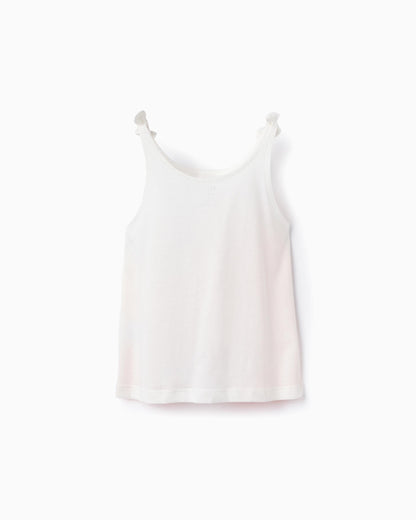 Cotton Top with Print for Girls 'Palm Trees', Multicolour