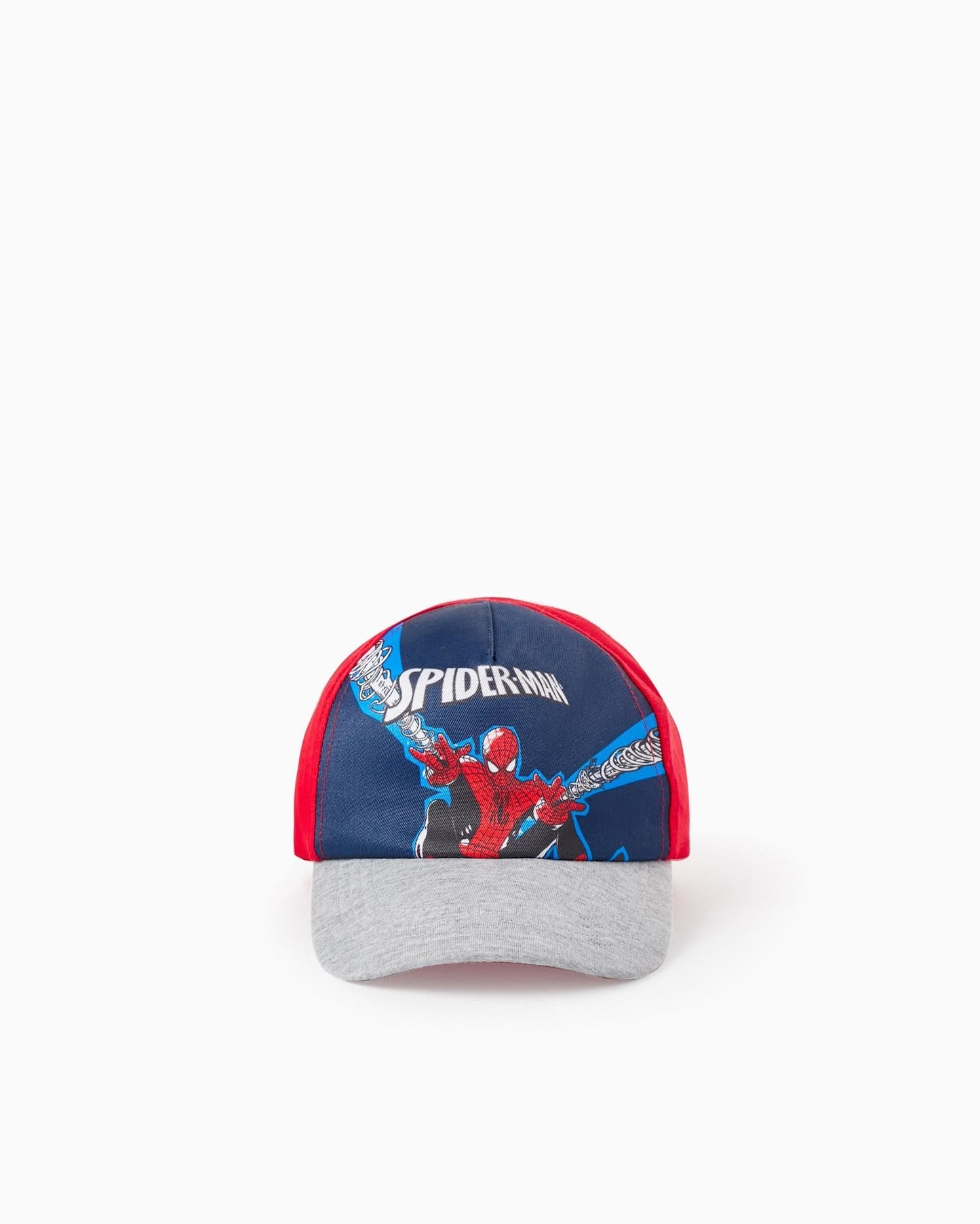 Cotton Cap for Boys 'Spider-Man', Red/Grey