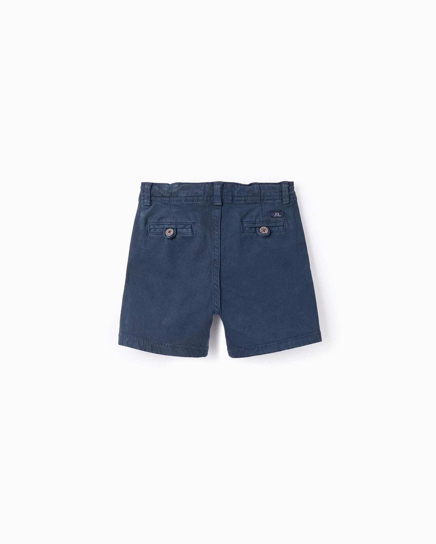 Chino Twill Shorts for Baby Boys, Dark Blue